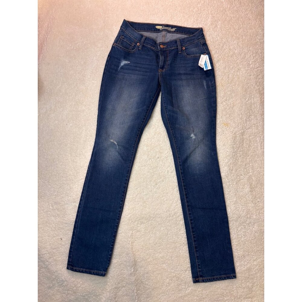 Old Navy Jeans Womens 4 Rise Skinny Dark Wash Slim Fit Stretch Denim
